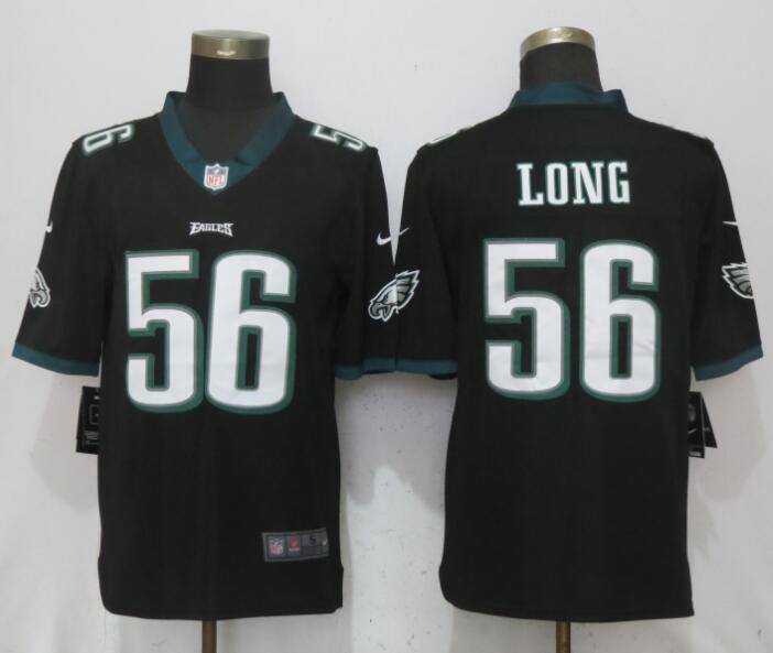 Men Philadelphia Eagles #56 Long Black Vapor Untouchable New Nike Limited NFL Jerseys->->NFL Jersey